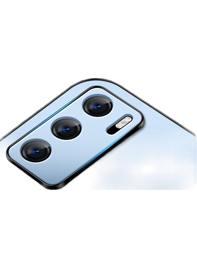 Shangsu, Suitable For Huawei P40 Phone Case, P40 Protective Cover, Ag Frosted Lens Integrated Full Protection Shockproof Soft Case, Huawei Simple Business Style For Women And Men, Outer Shell, Sapphire Blue - Image 3
