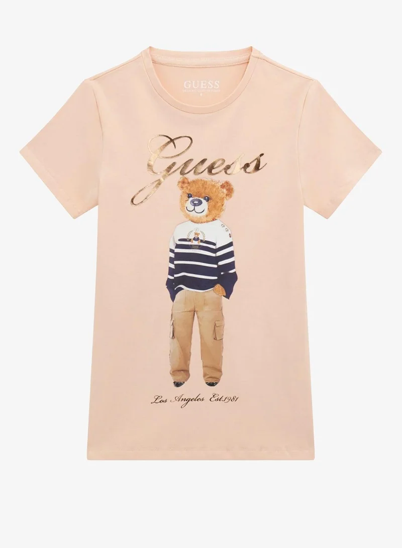 GUESS Kids Graphic Crew neck T-Shirt
