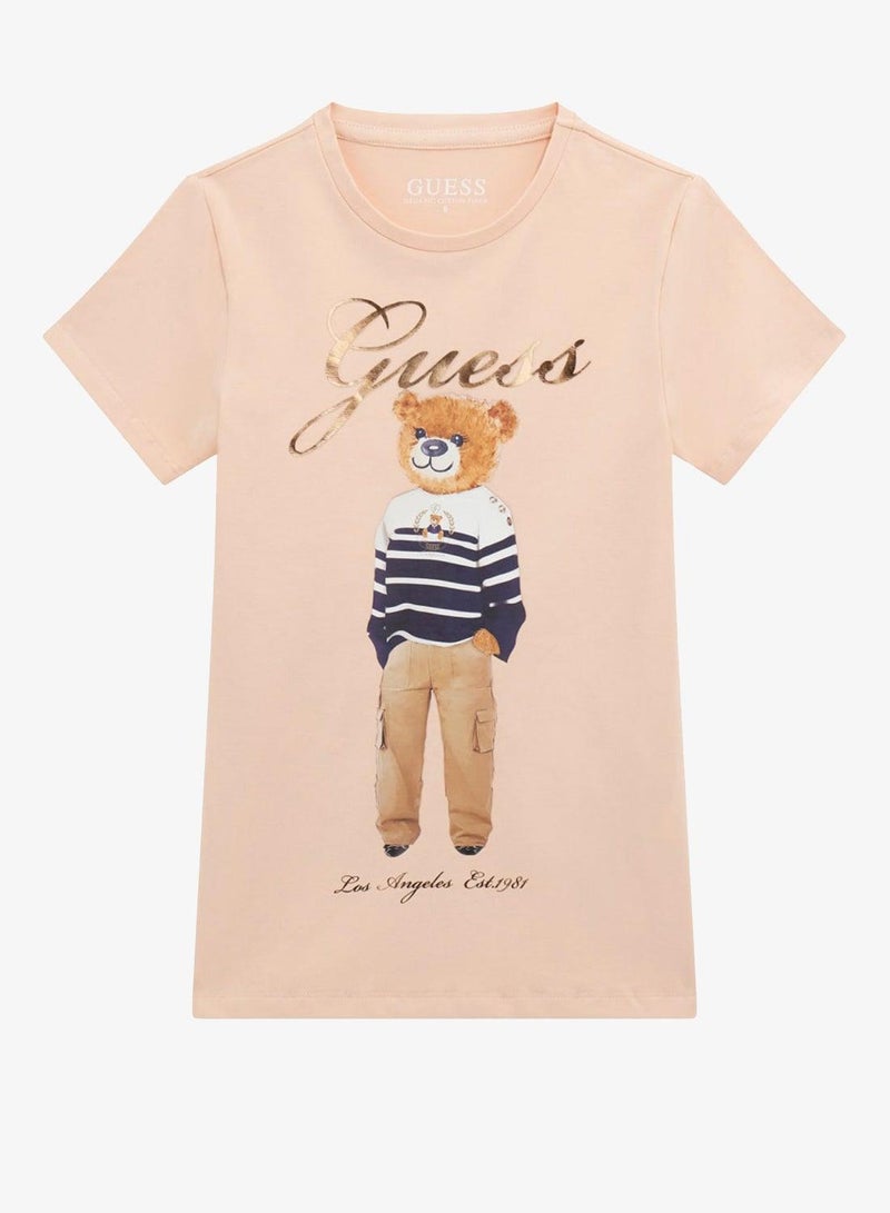 GUESS Kids Graphic Crew neck T-Shirt - Image 2