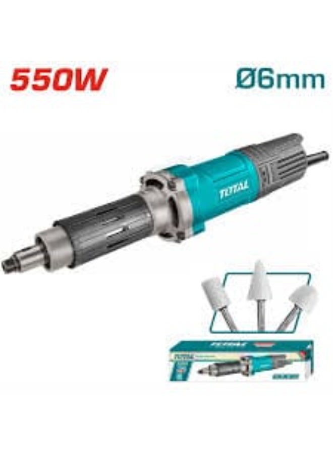 Total Tools Die Grinder 550W with 6mm Collet, Aluminum Gear Housing, TG55061 - Image 3