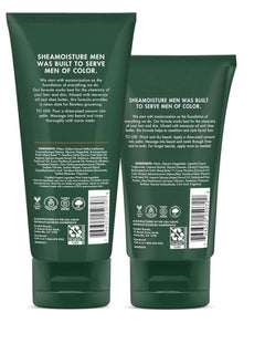 SheaMoister Shea Moisture Beard Wash and Detangler Set, Maracuja Oil & Shea Butter, Beard Wash Deep Clean & Refresh 180ml, Full Beard Detangler Soften Hair And Ease Out Knots, 120ml  - Image 2