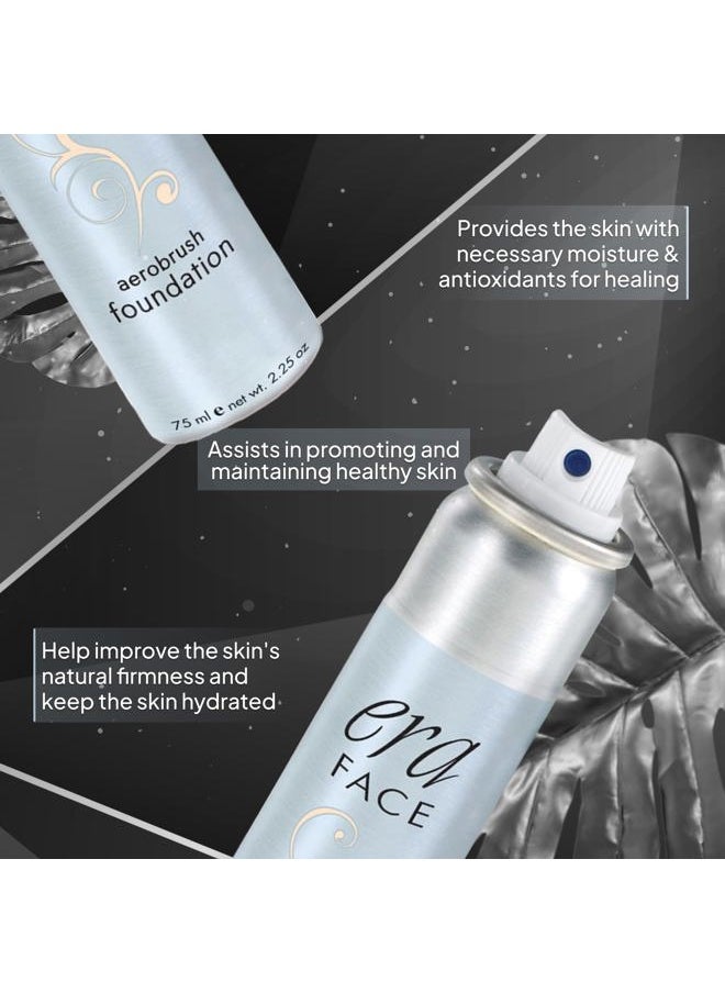 ERA Beauty - ERA Face spray makeup (R2 Ivory, 2.25 oz) - airbrush foundation, everyday, buildable, professional spray on cosmetics by Era Beauty - Image 1