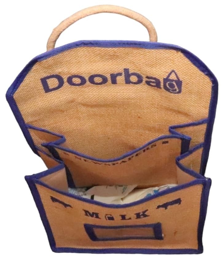 Doorbag MultiColor Milk Newspaper Door Bag for Outdoor Gate Hanging Blue - Image 5