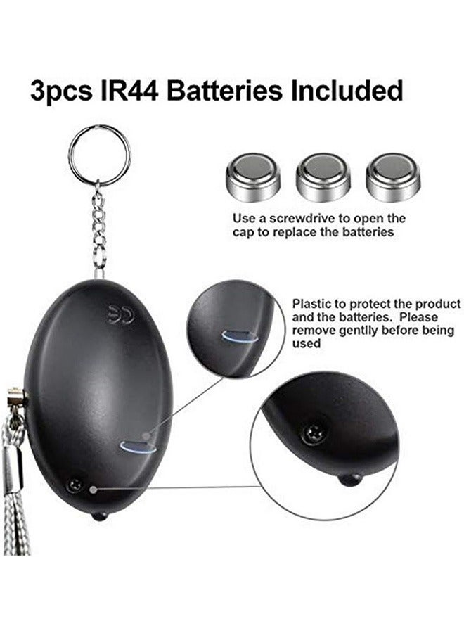 Personal Alarm Siren 2 Pcs 130dB Dual Speakers Rechargeable LED Light Ideal for Women Elderly Children Students and Night Shift Workers - Image 3