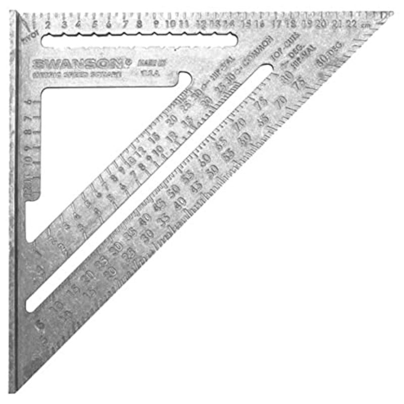 Swanson Tool Co. , Inc Swanson NA202 Metric Speed Square Layout Tool (Aluminum) - Image 1