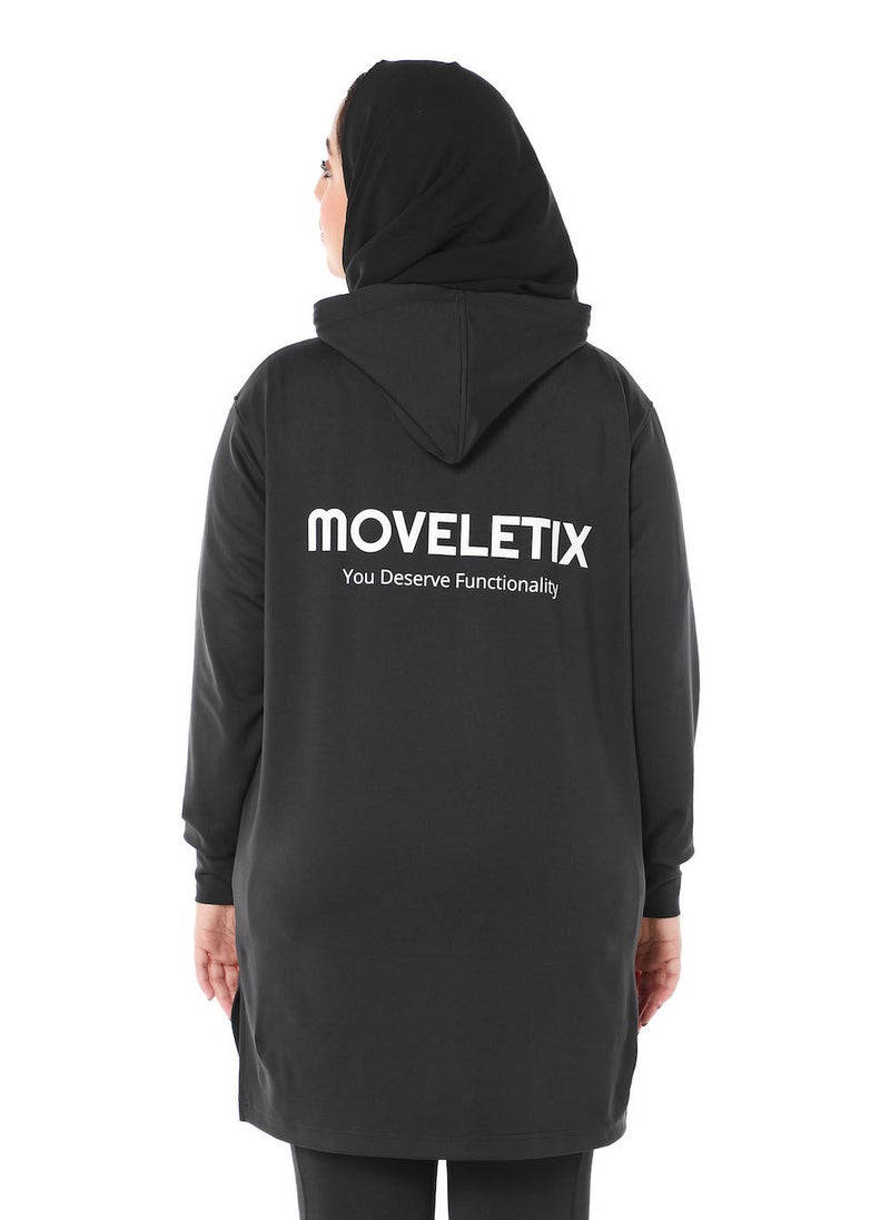 Moveletix - Moveletix Muslims Women’s Long Sleeve Workout Gym Hoodie Lightweight - Image 1