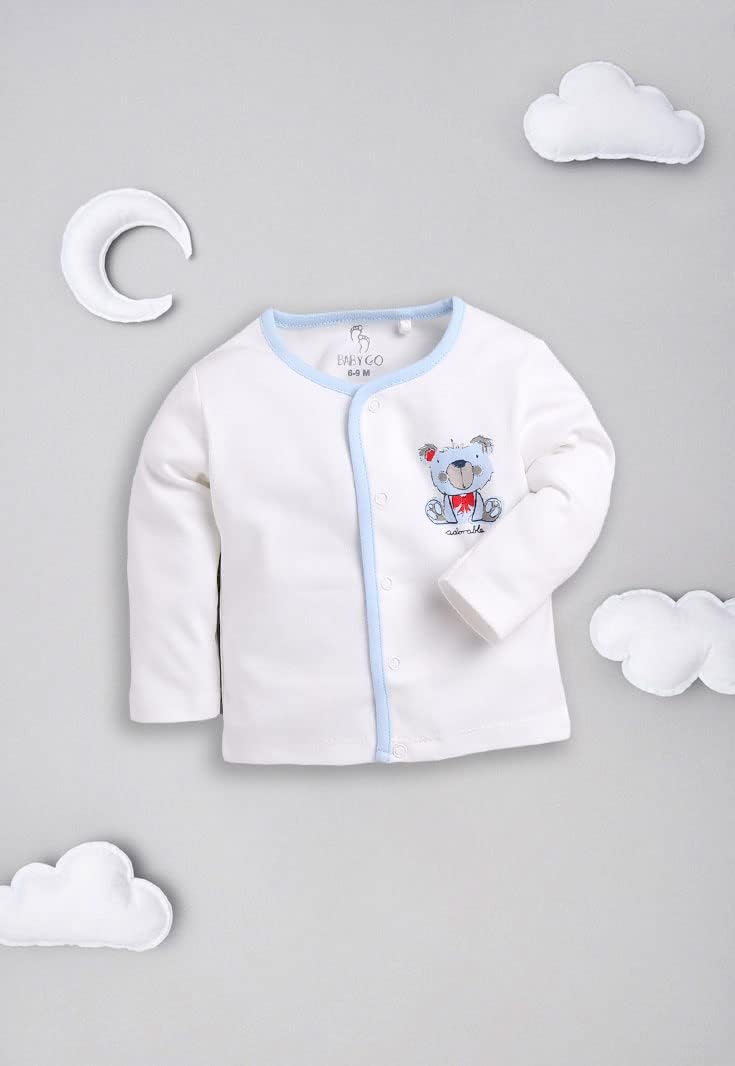 BABY GO Full Sleeves 100% Cotton T-Shirt Combo Pack of 3 for Infants - Image 3