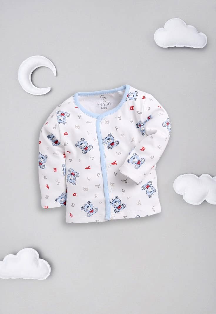 BABY GO Full Sleeves 100% Cotton T-Shirt Combo Pack of 3 for Infants - Image 5
