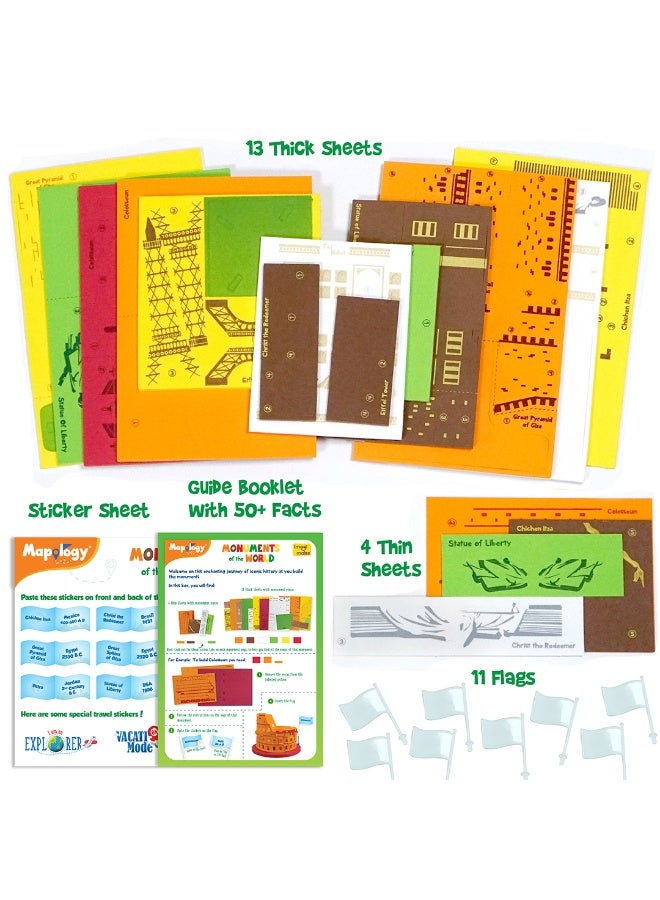 Imagimake Mapology Monuments of the World 3D Puzzle Set | Educational STEM Toy for Kids & Adults - Image 4