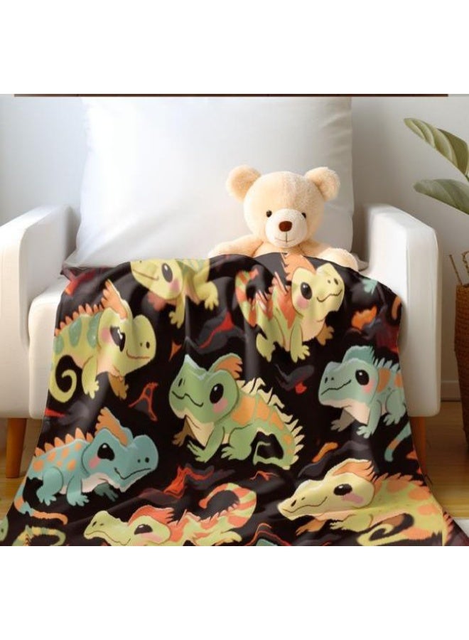 عام بطانية رقيقة من الفانيلا الكرتونية للأطفال والرضع (دافئة ومريحة، ومناسبة للنوم والألعاب) 70 سم * 100 سم - Image 3