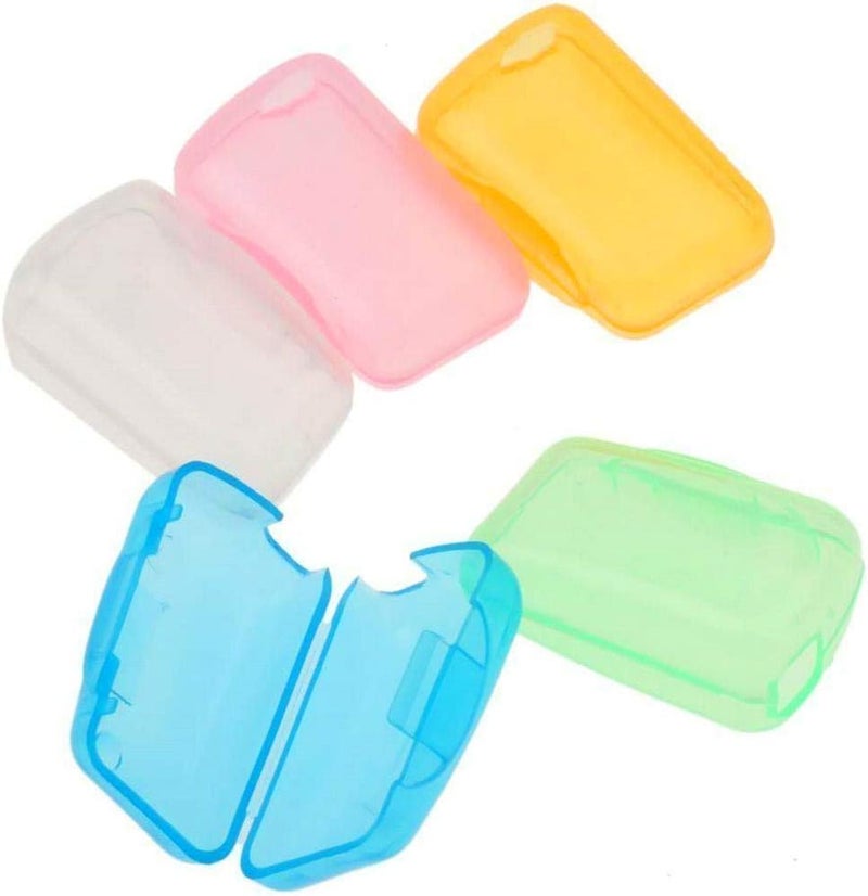 NICEMOVIC 5 Pieces Travel Portable Toothbrush Head Covers Toothbrush Protective Case Toothbrush Head Protector Cap - Image 1
