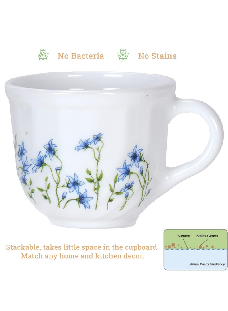 لاوبالا طقم أطباق عشاء من La Opala Minerva Eternal Joy مكون من 44 قطعة، آمن للاستخدام في الميكروويف وغسالة الأطباق، طقم أدوات خفيفة الوزن بتصميم بسيط - متعدد الألوان وقابل لإعادة الاستخدام - Image 4