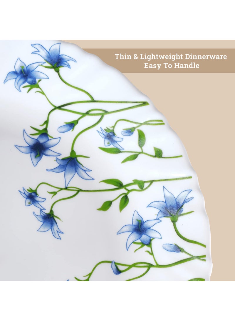 لاوبالا طقم أطباق عشاء من La Opala Minerva Eternal Joy مكون من 44 قطعة، آمن للاستخدام في الميكروويف وغسالة الأطباق، طقم أدوات خفيفة الوزن بتصميم بسيط - متعدد الألوان وقابل لإعادة الاستخدام - Image 5