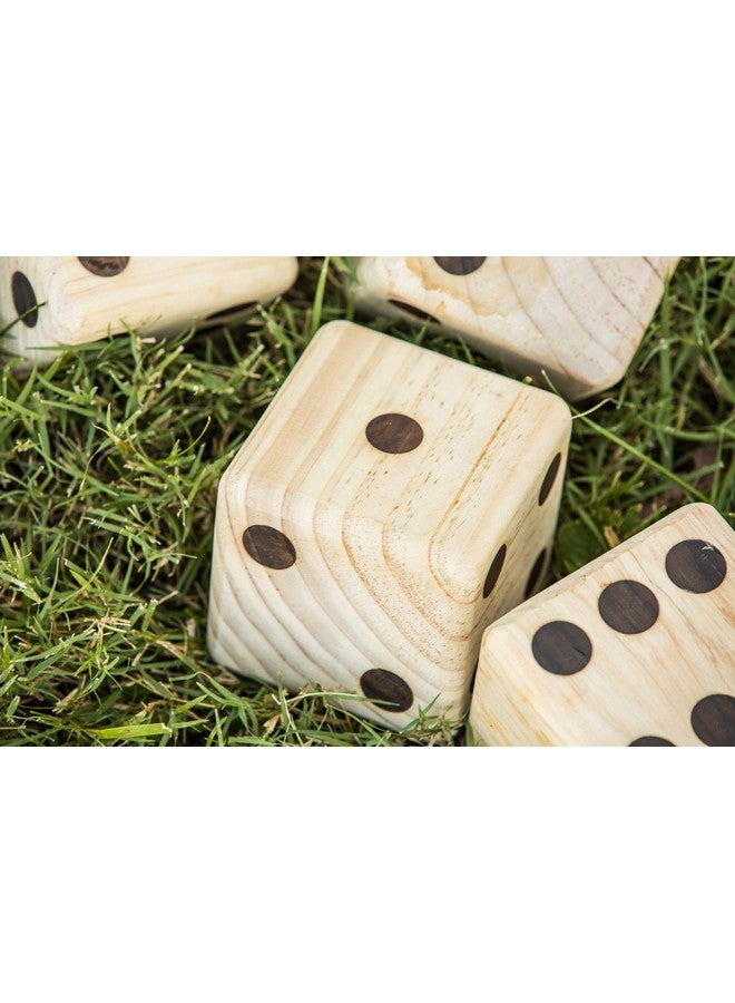 Triumph Sports 35-7335-2 Giant Wooden Lawn Dice Set, Brown, One Size - Image 5