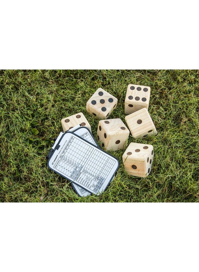 Triumph Sports 35-7335-2 Giant Wooden Lawn Dice Set, Brown, One Size - Image 2