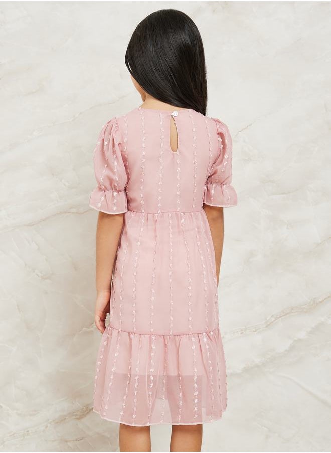 Styli - Embroidered Chiffon Dress - Image 1