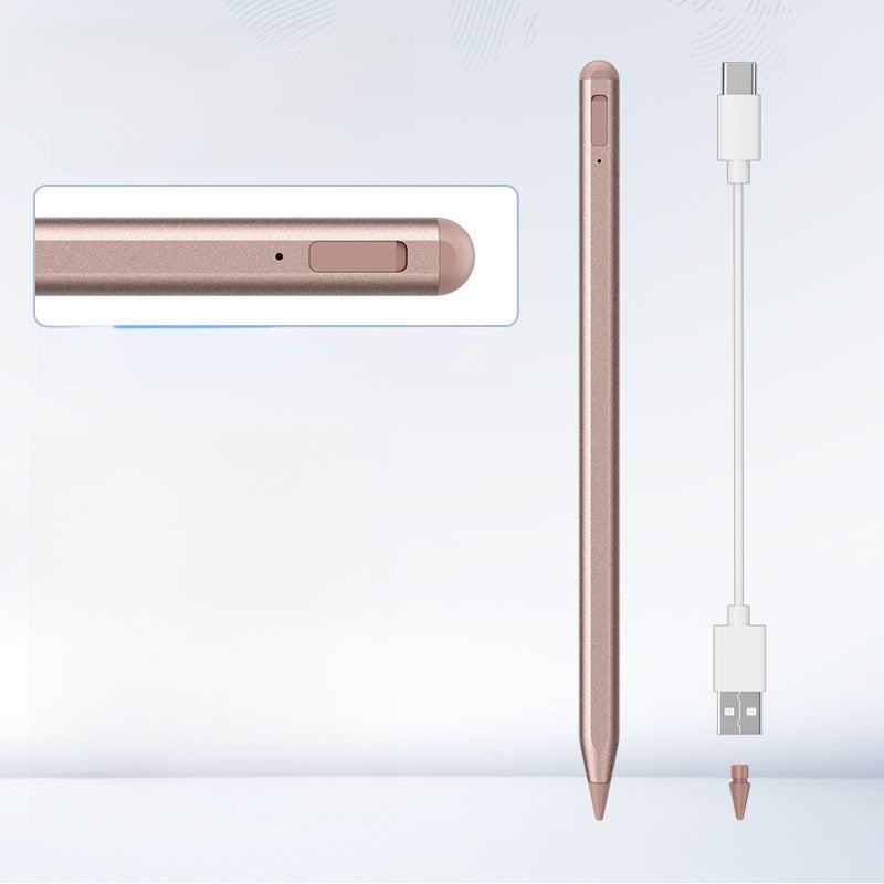 Magnetic iPad Capacitive Stylus Pen Touchscreen Rose Gold-Anti-touch Apple Pen [Super Fast Charge Touch Switch Bluetooth Function]