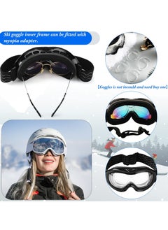 Y&D Ski Goggles RX Insert Optical Adaptor and Snowboard Goggle for Glasses Wearers Universal Size Inner Frame Motorcycle 4 Pieces  - Image 3