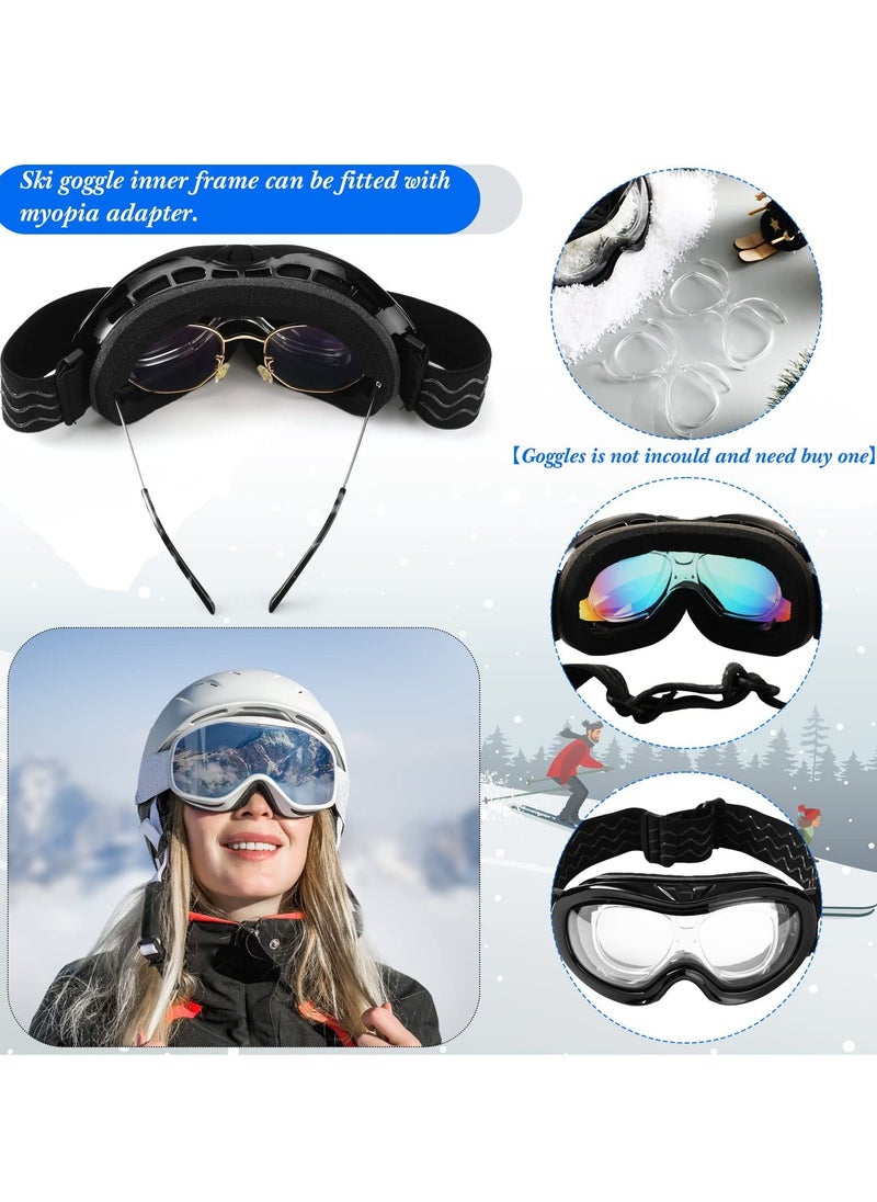 Y&D - Ski Goggles RX Insert Optical Adaptor and Snowboard Goggle for Glasses Wearers Universal Size Inner Frame Motorcycle 4 Pieces - Image 1