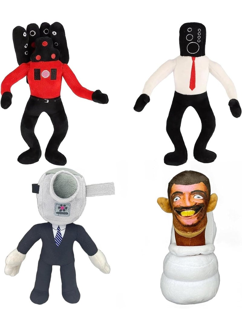 10" Skibidi Toilet Speaker Photographer Plush Toy Collectible Gift for Child Fans - Image 1