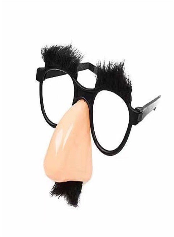 نظارات مزيفة للحاجب والأنف والشنب - نظارات حفلات تنكرية مضحكة بأنف كبير، نظارات تنكرية جديدة للأزياء والكوسبلاي - Image 3