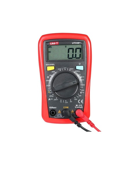 UNI T UT33B Handheld LCD Digital Multimeter DC AC Voltage DC Current Meter Resistance Tester Voltmeter Ammeter