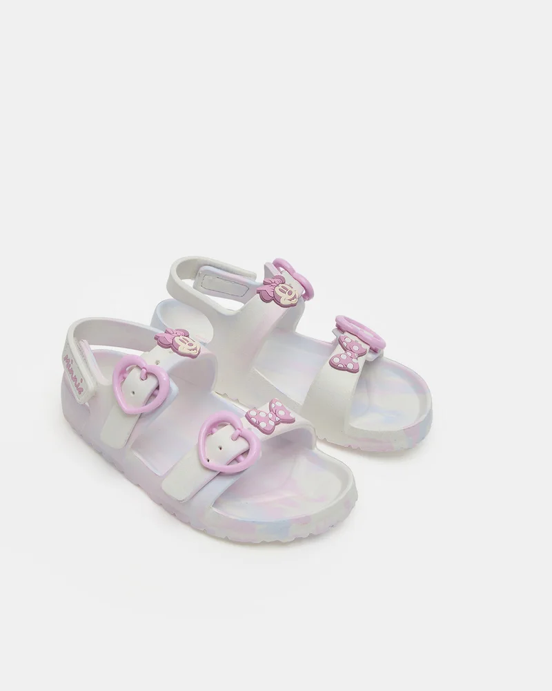Redtag Girls Purple Minnie Sandals