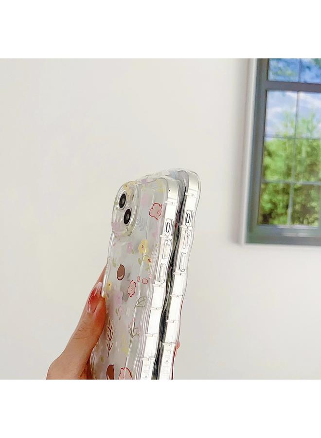 زبون جراب لهاتف iPhone 11 جراب هاتف صغير مزهر مع سوار - Image 4