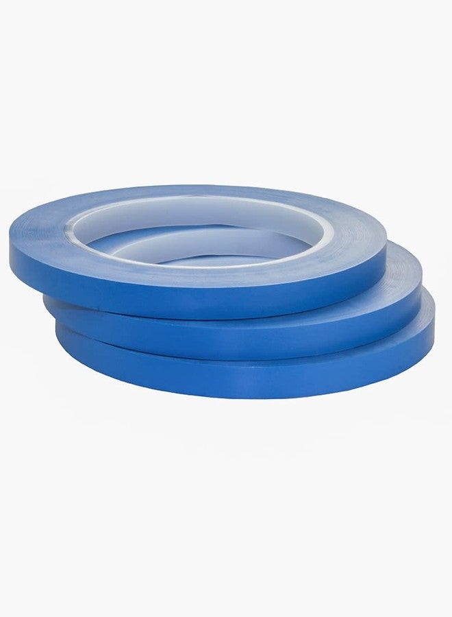 JINBING High-Temp Vinyl Fine Line Fineline Masking Tape Automotive Paint for Curves Blue (1/4 inch x 3Rolls) - Image 4