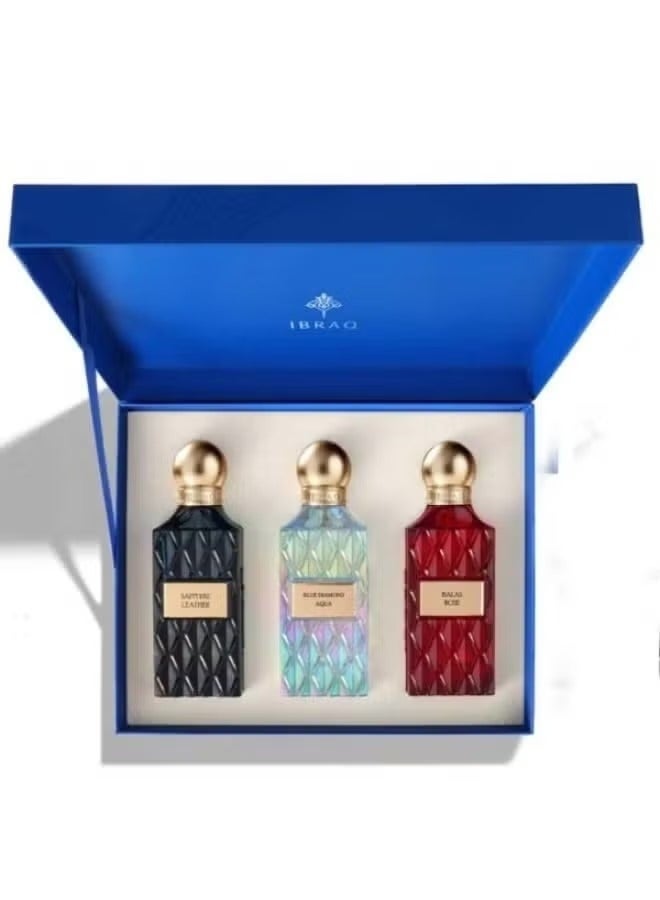 IBRAQ Luxury Perfume Gift Set for Men & Women (3 Fragrances x 75ml) - Eau De Parfum - Image 1