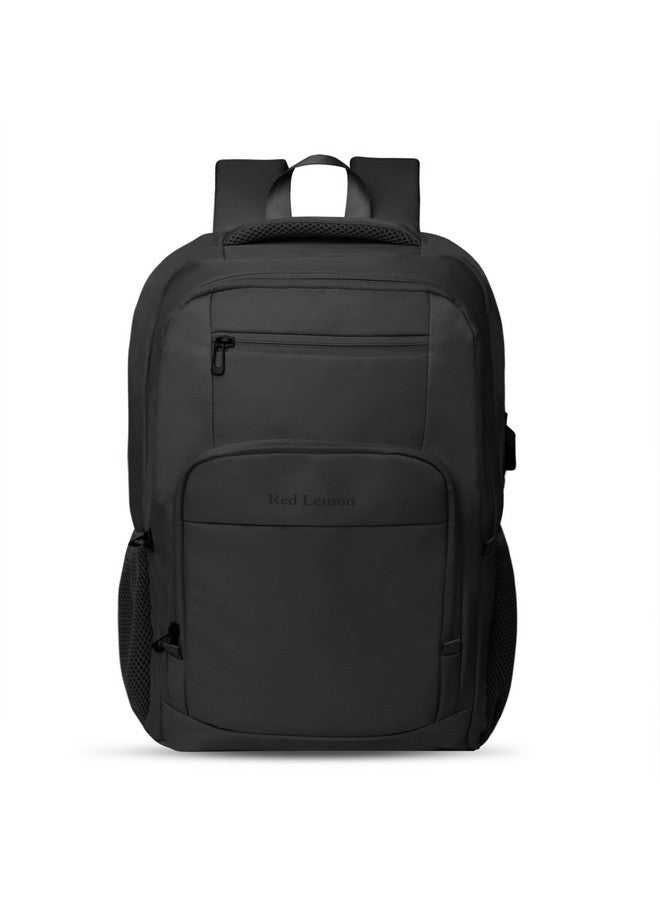 Red Lemon Swiss pack 26L Waterproof Laptop Backpack - Pro Series 2025 Model,15.6" Laptop Bag with Rain Cover for Men & Women, Ideal for Office, Travel, School & Daily Use (Midnight Black) - Image 1
