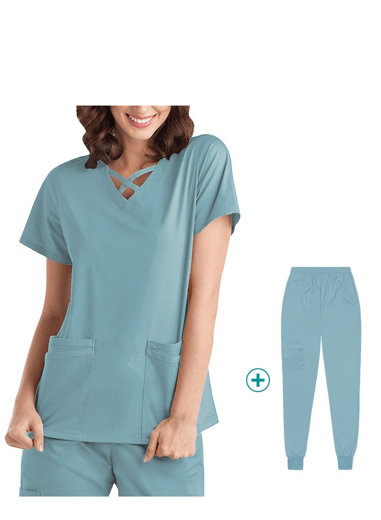 New elastic quick drying medical work clothes for dental doctors and nurses - Image 1