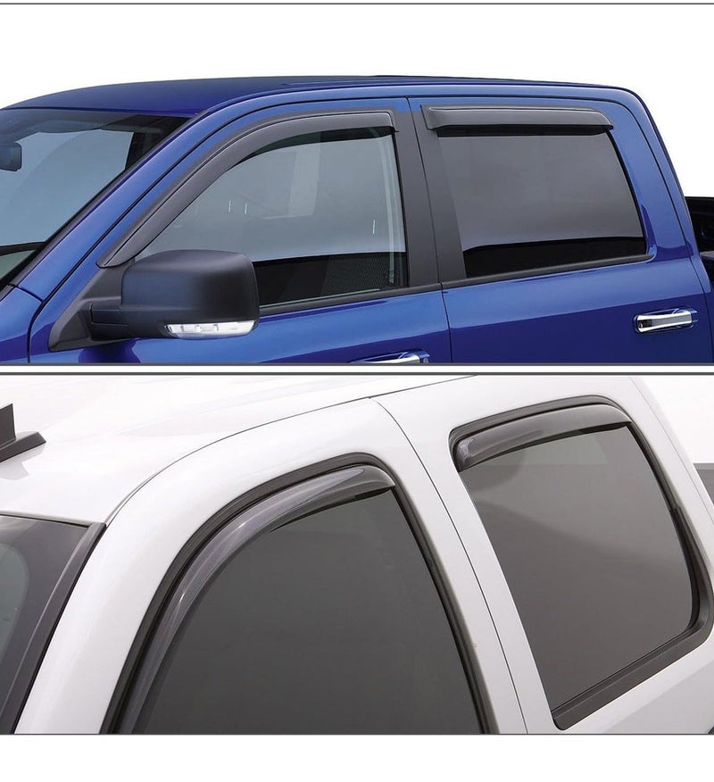 SPIDER Premium Window Deflector Set for Toyota RAV4 2008 | Unbreakable Injection Moulded Side Door Vent Visors, Rain Guard, Sun Shade, Fog Shield & Smoking Wind Deflector Pack | Easy Fit Full-Time Air Ventilation & Waterproof Car Accessories ERPC10085 - Image 5