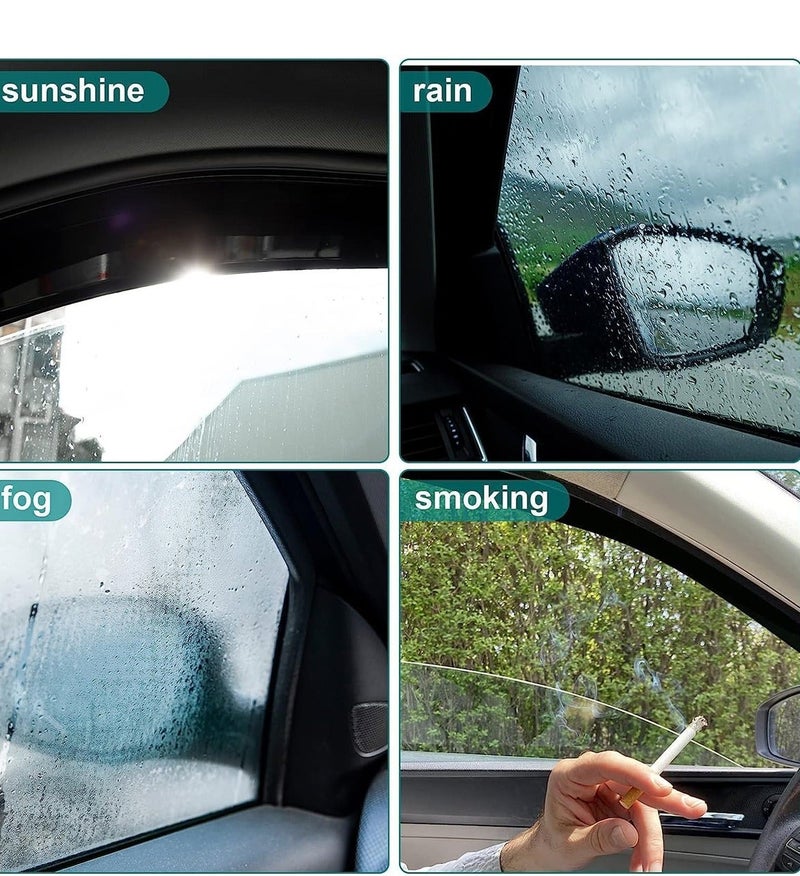 SPIDER Premium Window Deflector Set for Toyota RAV4 2008 | Unbreakable Injection Moulded Side Door Vent Visors, Rain Guard, Sun Shade, Fog Shield & Smoking Wind Deflector Pack | Easy Fit Full-Time Air Ventilation & Waterproof Car Accessories ERPC10085 - Image 2