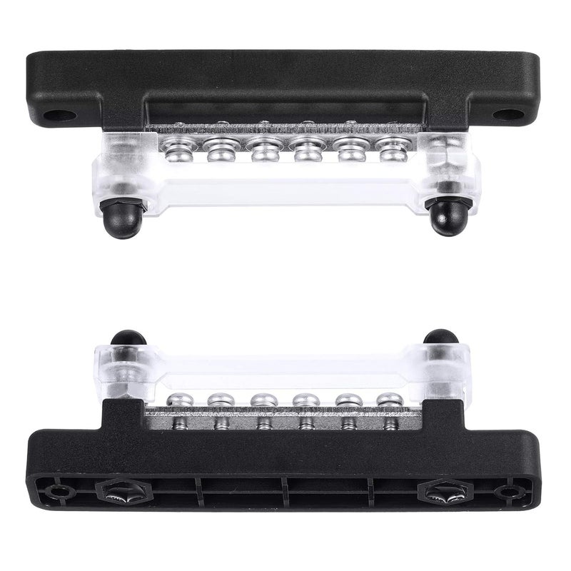 Weewooday 10-Gang BusBar with Cover - 6 Terminal Bus Bar 150 A Power Distribution Block - Image 5