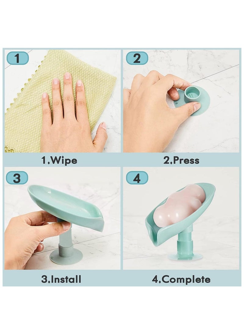 Generic Leaf-Shaped Soap Holder – Self-Draining, Stylish & Durable  - Image 2