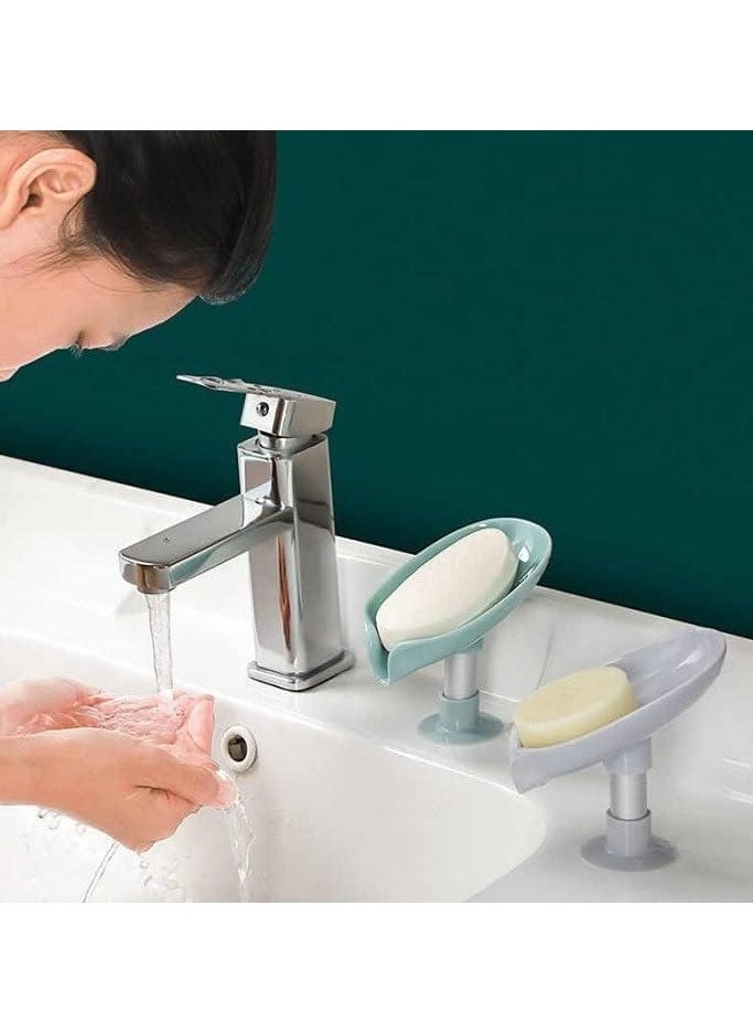 Generic Leaf-Shaped Soap Holder – Self-Draining, Stylish & Durable  - Image 3
