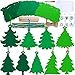 Winlyn 54 Sets 9 Styles Magic Color Scratch Green Christmas Tree Ornaments Christmas Rainbow Scratch Art Decorations Christmas Craft Kits for Kids Classroom Activities Winter Season Party Favors - Image 4