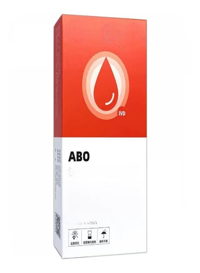 Generic Blood Typing Kit ABO Blood Type Test Card Check Blood Type Identification Test Blood Type Kit  - Image 1