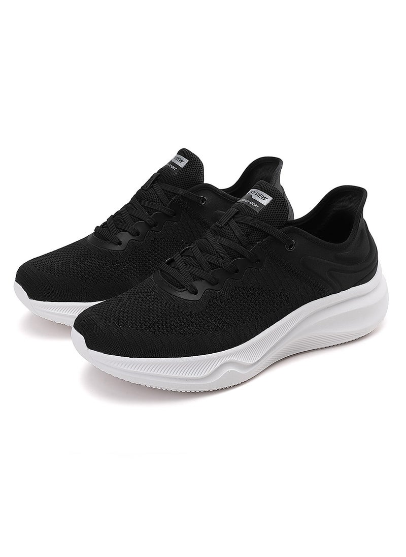 Sky View - Athlesiure Men's Slip-ins Running Shoes Comfortable Lightweight Sports Walking Shoes Lace-Up Tennis Breathable Athletic Gym Workout Cross Training Sneakers - Image 1