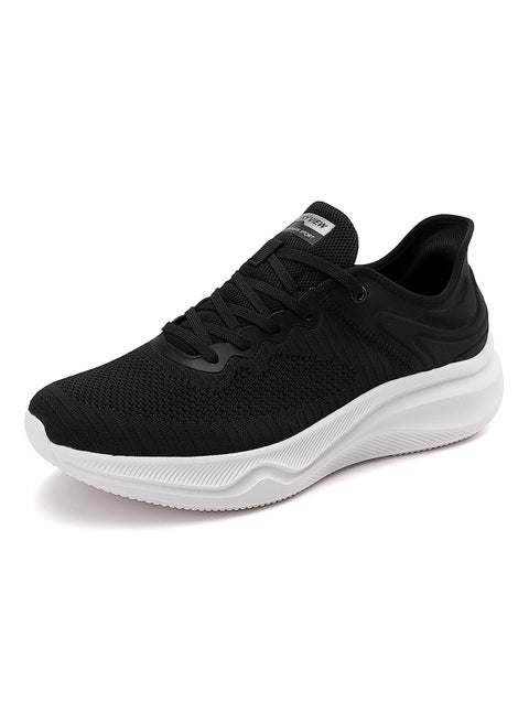 Athlesiure Men's Slip-ins Running Shoes Comfortable Lightweight Sports Walking Shoes Lace-Up Tennis Breathable Athletic Gym Workout Cross Training Sneakers