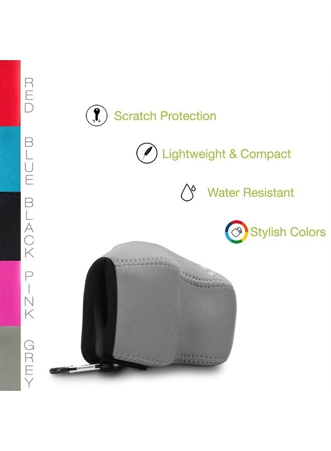 MegaGear Ultra Light Neoprene Camera Case Compatible with Canon EOS M50 II, EOS M50, M5 (15-45mm),Gray - Image 5