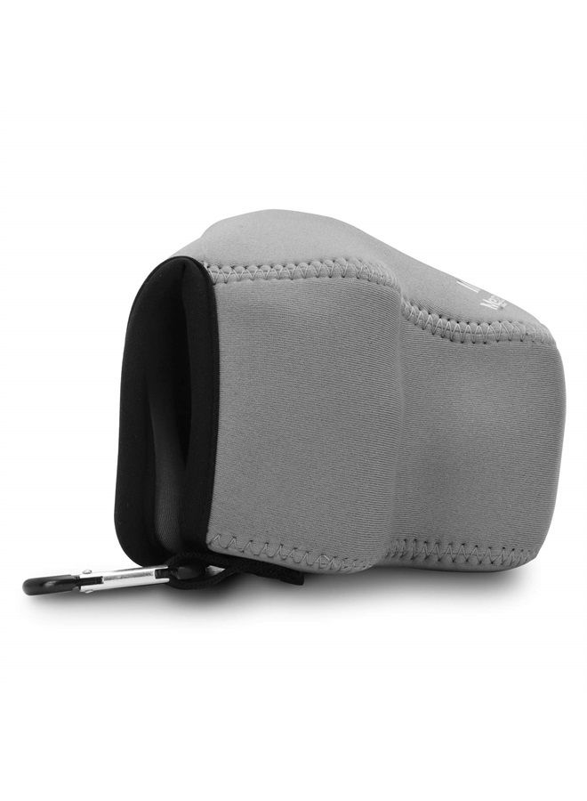 MegaGear Ultra Light Neoprene Camera Case Compatible with Canon EOS M50 II, EOS M50, M5 (15-45mm),Gray - Image 3
