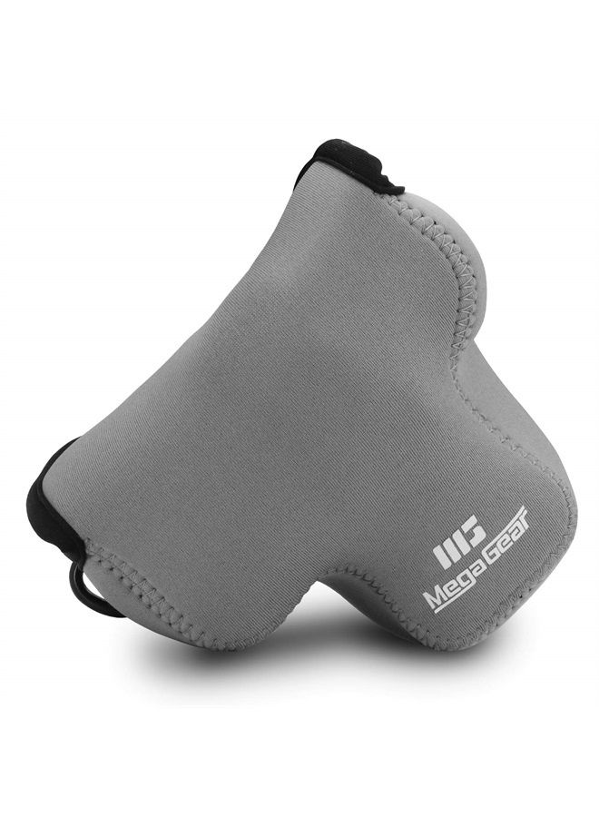 MegaGear Ultra Light Neoprene Camera Case Compatible with Canon EOS M50 II, EOS M50, M5 (15-45mm),Gray - Image 1