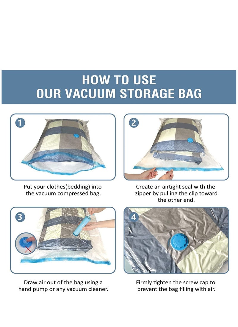 12 Pack Vacuum Storage Bags Space Saver Bags 3 Jumbo 3 Large 3 Medium 3 Small Compression Storage Bags for Comforters Clothes and Blankets Vacuum Sealer Bags Hand Pump Included Mixed Size - pzsku/Z74C990BD5036862BDE53Z/45/_/1674645223/5e7a05c3-f25a-46cb-abdc-5a9f308eb09f