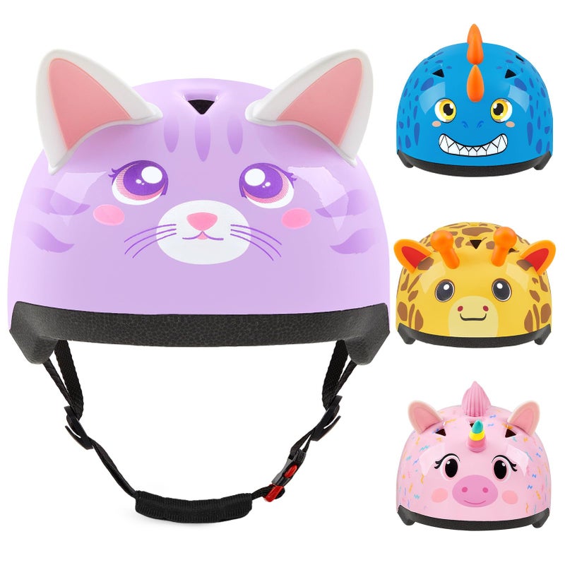Lemmeko Toddler Bike Helmet, Baby Infant Bike Helmet for Toddlers Age 1-3, Adjustable Toddler Helmets for Scooter Cycling, Cute Kids Bicycle Helmets for Boys Girls - Image 1