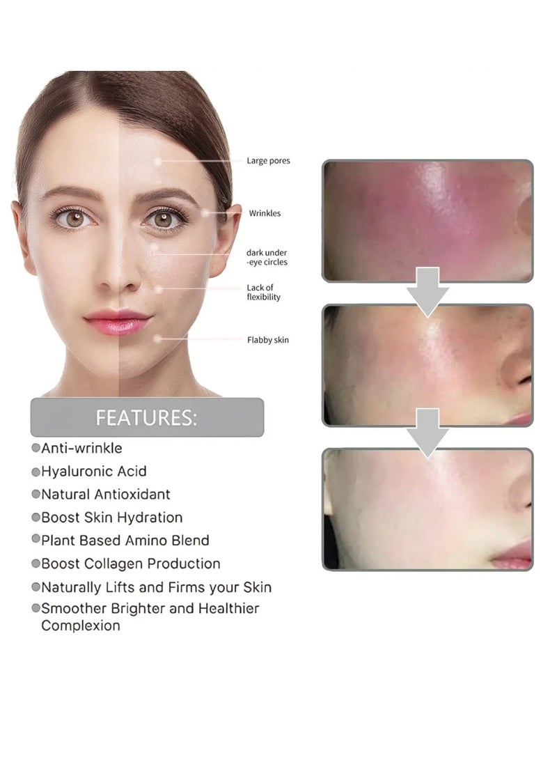 EELHOE Vitamin C Serum Brightening Skin Corrector for Face with Vitamin E and Hyaluronic Acid Boost Skin Collagen Hydrate and Plump Skin Anti Aging and Wrinkle Facial Serum 30ml - Image 5