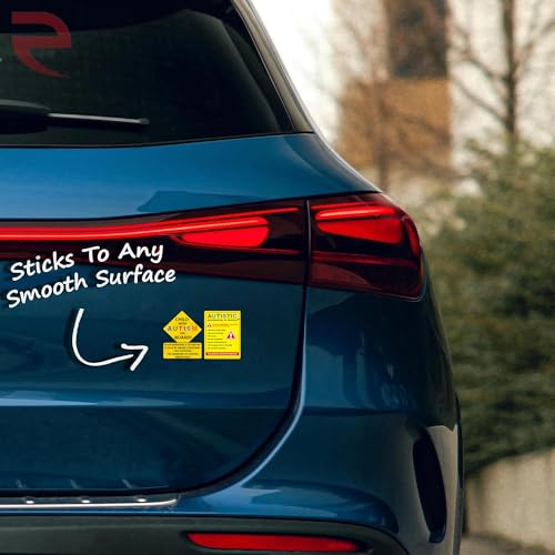eDesign 2Pack Child with Autism Alert Responders and Autistic Occupant in Vehicle Stickers Decals for Car Truck Van SUV Window Wall Cup Tumblers Laptop - Image 3