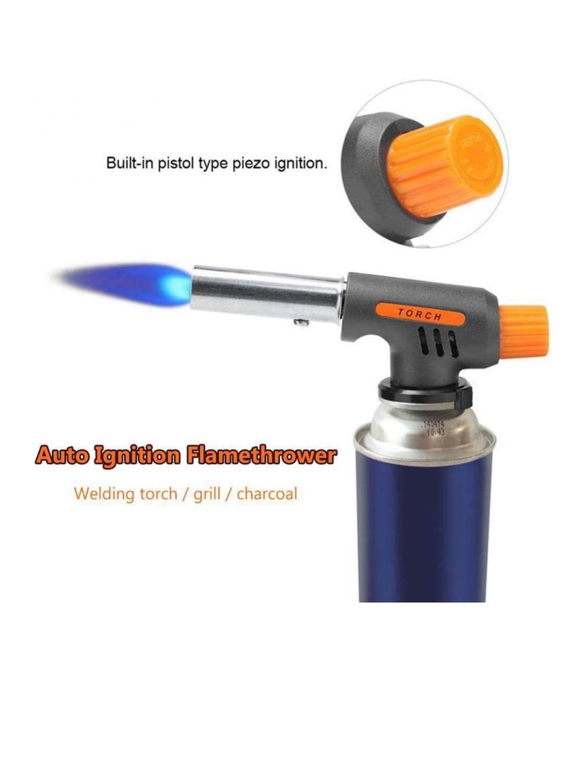 PAMEER - Mini Blow Lighter Gas Burner, Adjustable Flame, Multi-Purpose Butane Propane Torch, Culinary Torch for BBQ, Cooking Torch, Kitchen Torch, Flame Gun, Baking. - Image 1