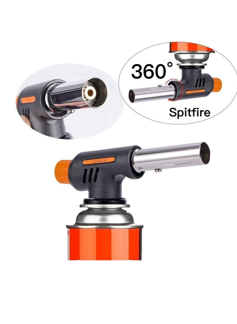 PAMEER - Mini Blow Lighter Gas Burner, Adjustable Flame, Multi-Purpose Butane Propane Torch, Culinary Torch for BBQ, Cooking Torch, Kitchen Torch, Flame Gun, Baking. - Image 1